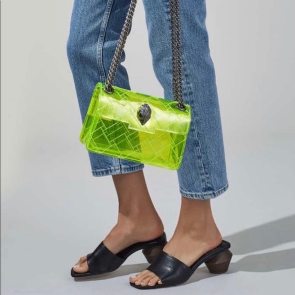 KURT GEIGER LONDON
Neon Yellow Mini Kensington Transparent Shoulder Bag - Picture 2 of 6